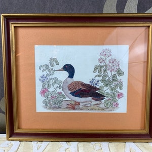 Vintage frame with glass - painting frame - gold-colored old frame - country wall decoration - in excellent condition