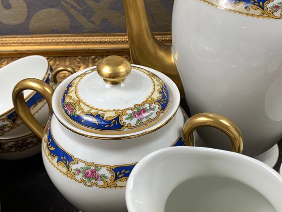 ロマンチックなコーヒーセット リモージュ フランス Raynaud & C 紅茶 