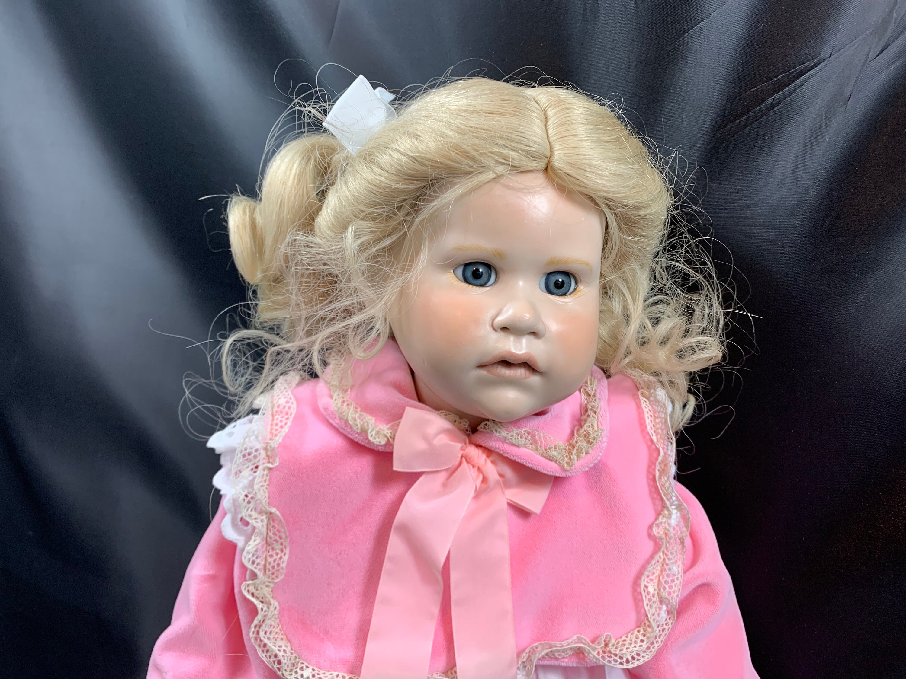 Beautiful Rare 65 Cm (25.9 Inch) Large Antique Wax Doll With