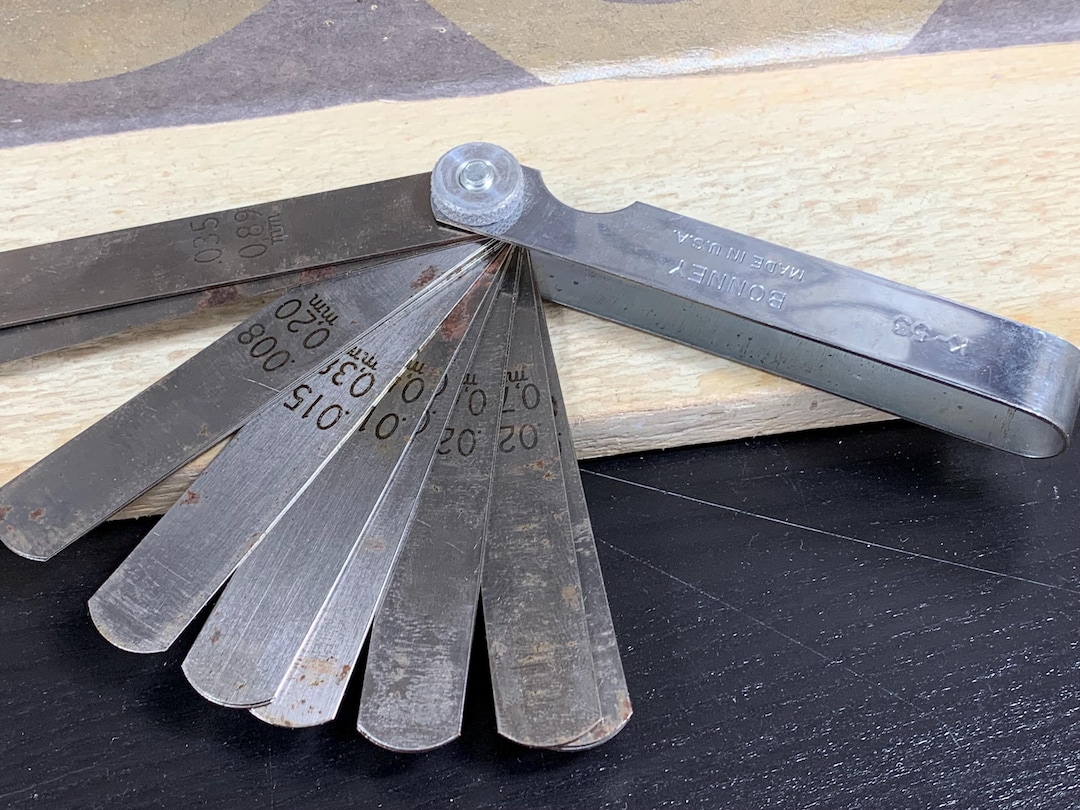 Vintage Bonney Feeler Gauge K-53 – Made in USA – Feeler Gauge – Vintage ...