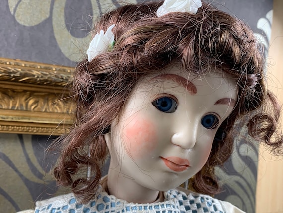 POUPÉE ANCIENNE EN porcelaine, Grande Taille EUR 12,50 - FR