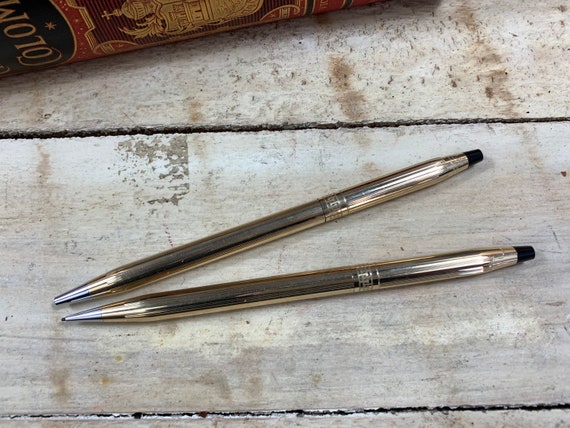 Cross Ballpoint Pen and Pencil Set of 2 1 20 10KT Gold Filled US