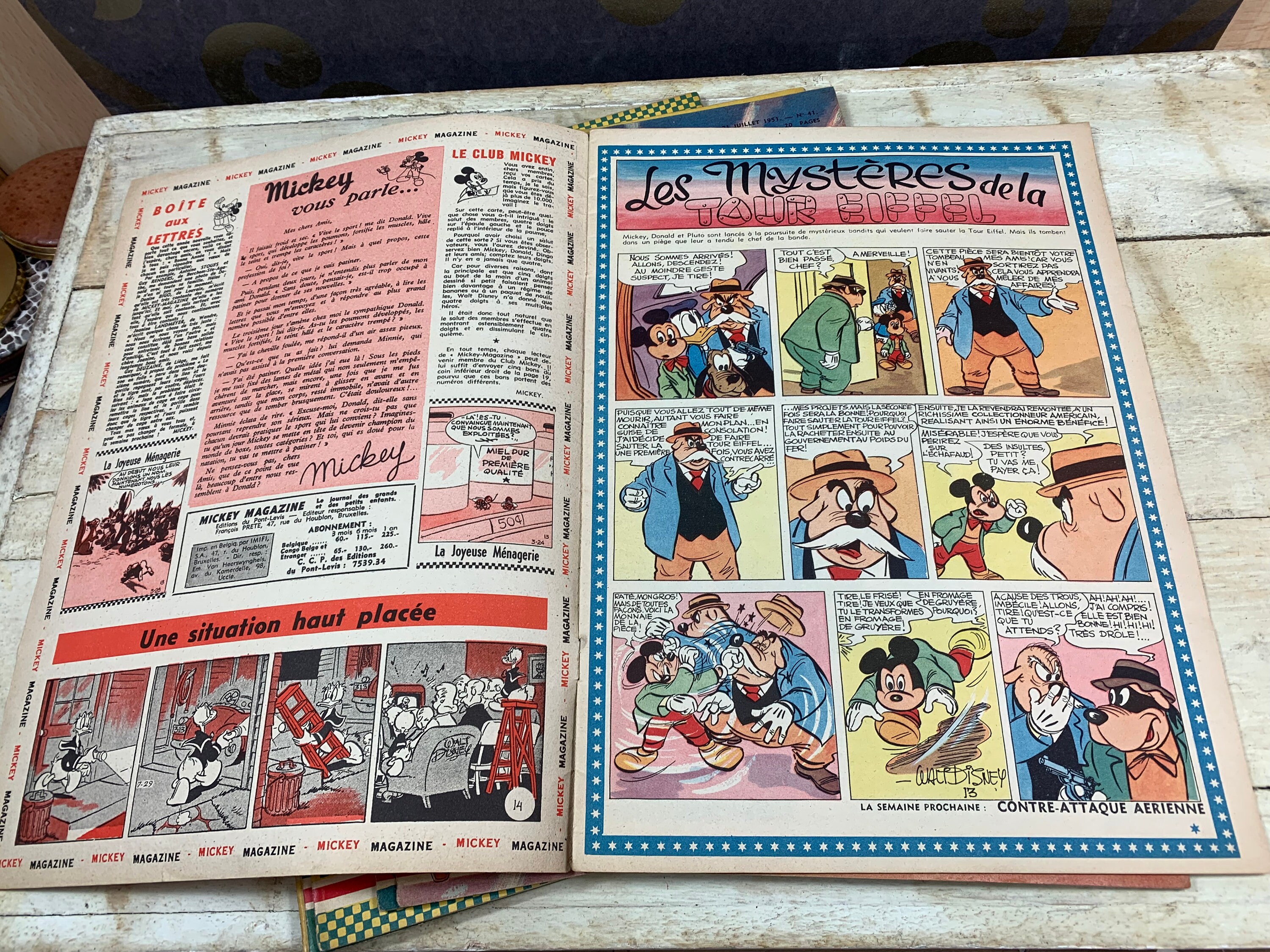 ミッキー マガジン - ドナルド - 1951 ～ 1952 ～ 1954 年の 8 号