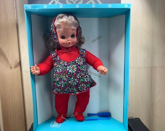 Auténtica muñeca vintage de 55 cm de altura, Zanini & Zambelli, años 80, nueva en caja, fabricada en Italia, muñeca de colección, muñeca de moda, DVSPOP