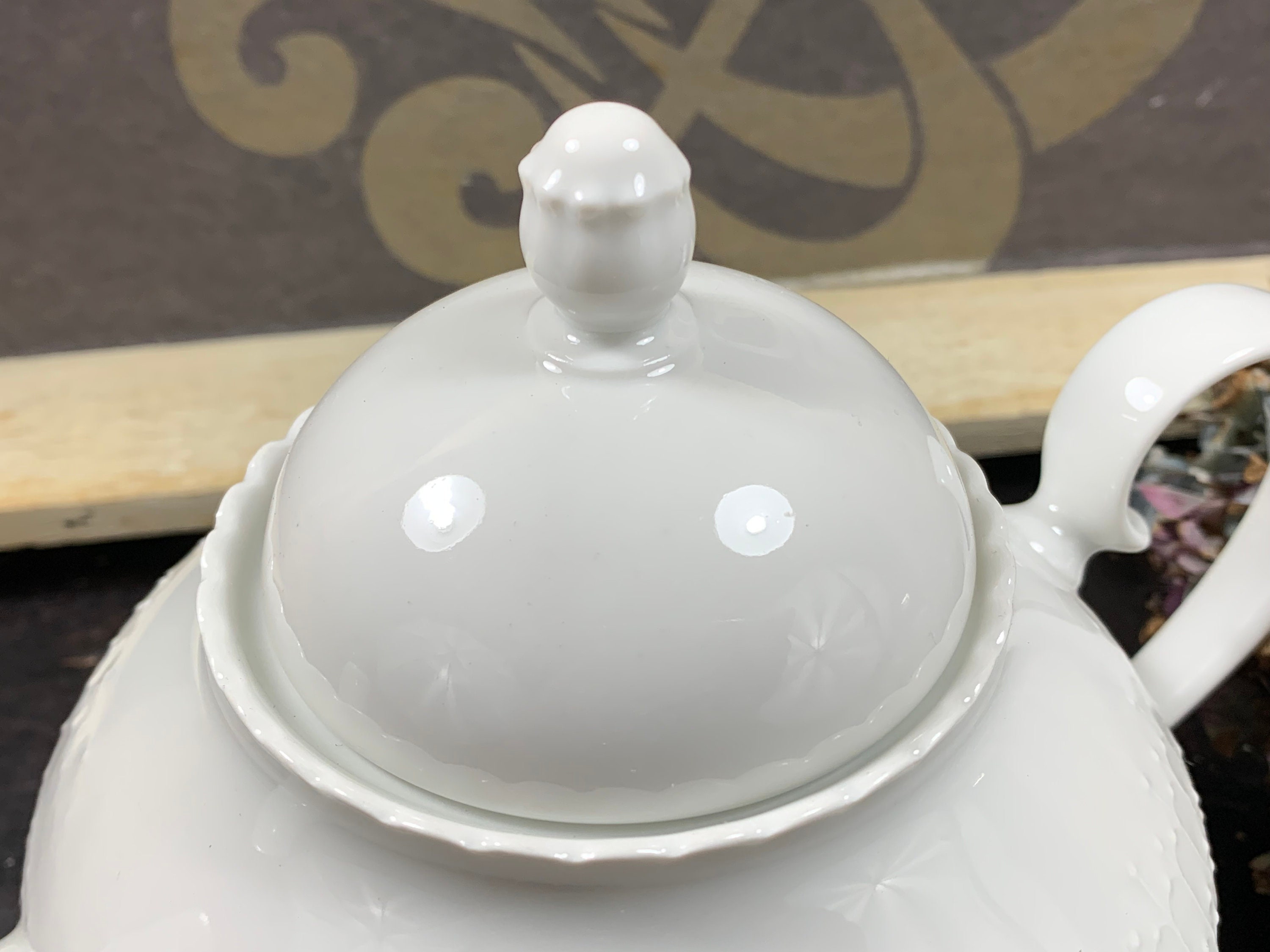 Beautiful White Porcelain Teapot 16 Cm Scherzer Bavaria Etsy UK