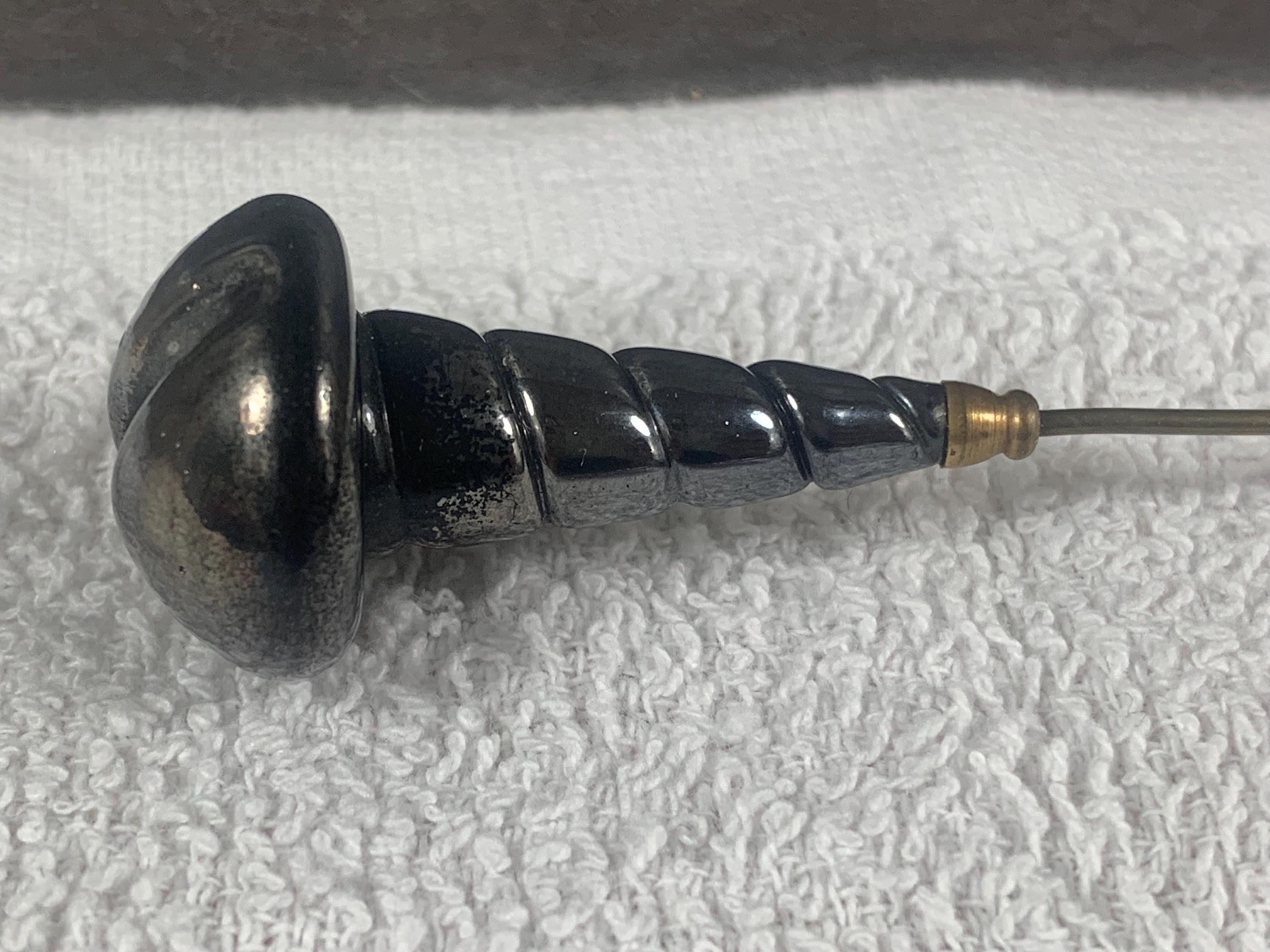 Antique Black Wood Bulb Hat Pin il_fullxfull.6278607993_bh3e.jpg main image 4