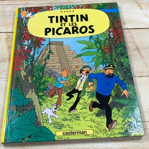 Tintin - Tintin and the Picaros - Hergé - Casterman - French - Vintage Comic - Rare