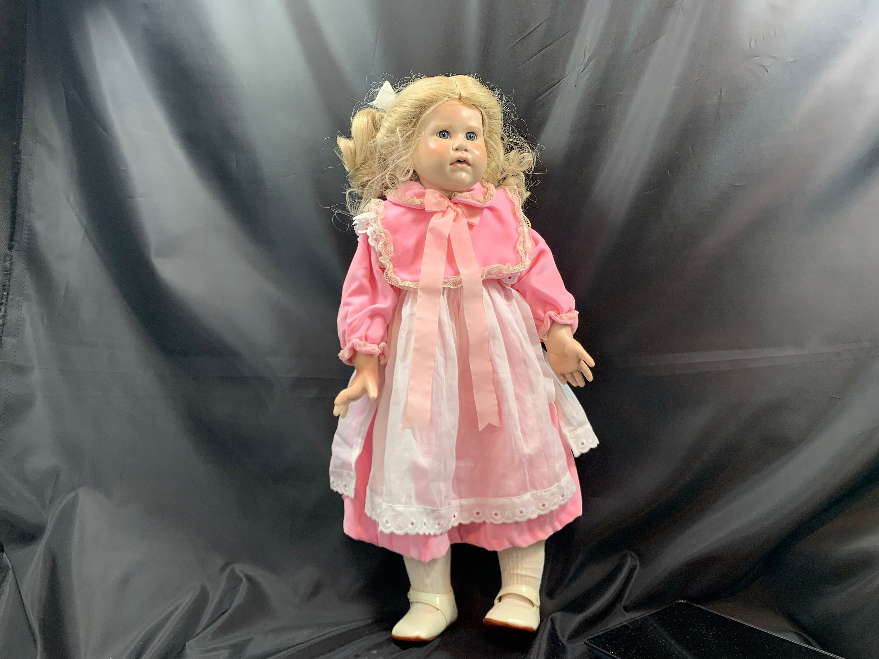 Beautiful Rare 65 Cm (25.9 Inch) Large Antique Wax Doll With Beautiful Rare 65 Cm (25.9 Inch) Large Antique Wax Doll With