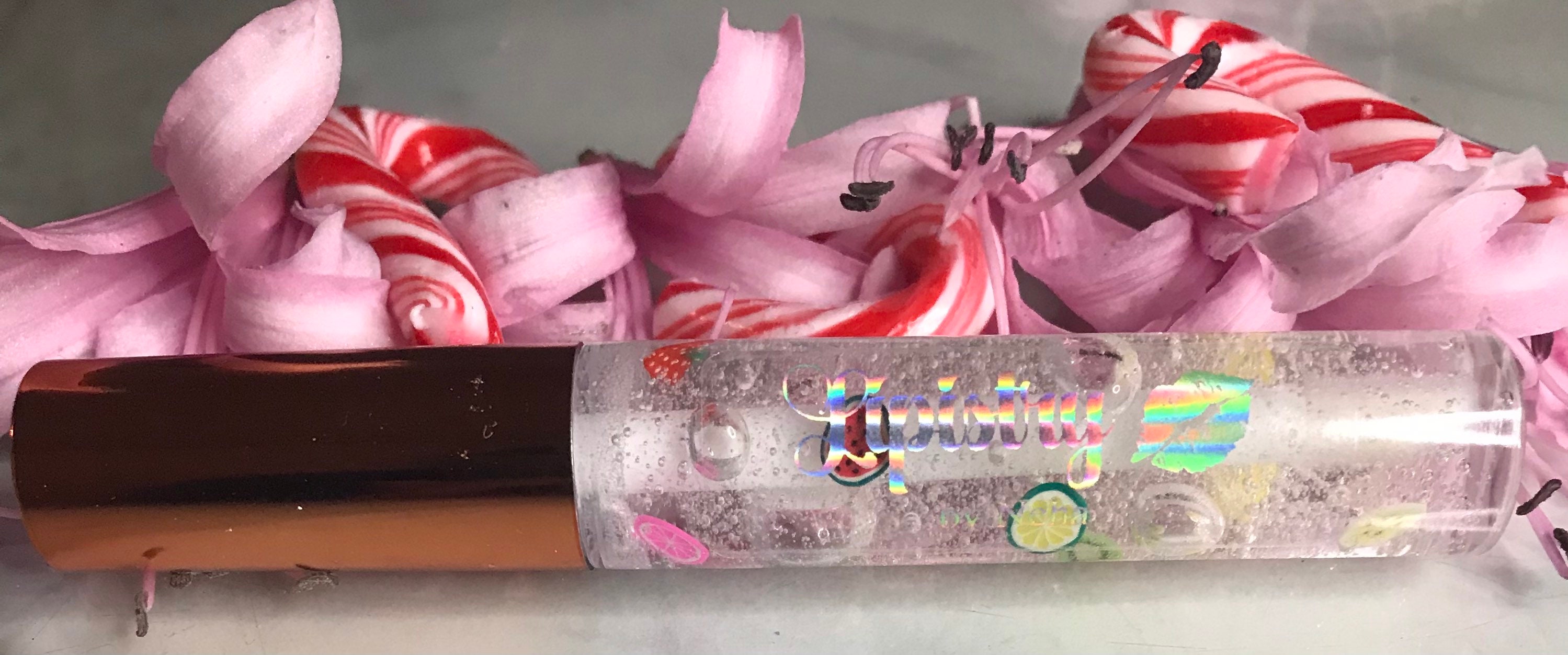 Clear Strawberry Scented Lip Gloss With Fruit Slices Stocking Etsy