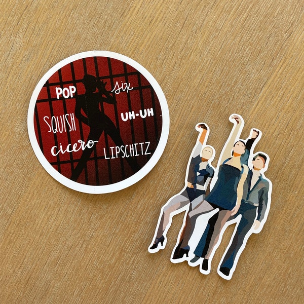 Chicago Musical Inspired Stickers | Chicago Sticker | Chicago Musical | Broadway Gift | Theatre Kid Gift |  Waterproof