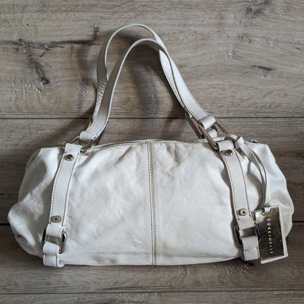 Coccinelle white women's  Shoulder Bag Leather Lavorazione codice no 9 Top Handle Bag