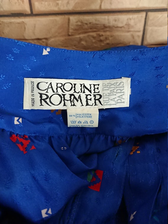 Caroline Rohmer vintage 70s jacquard French dress… - image 10