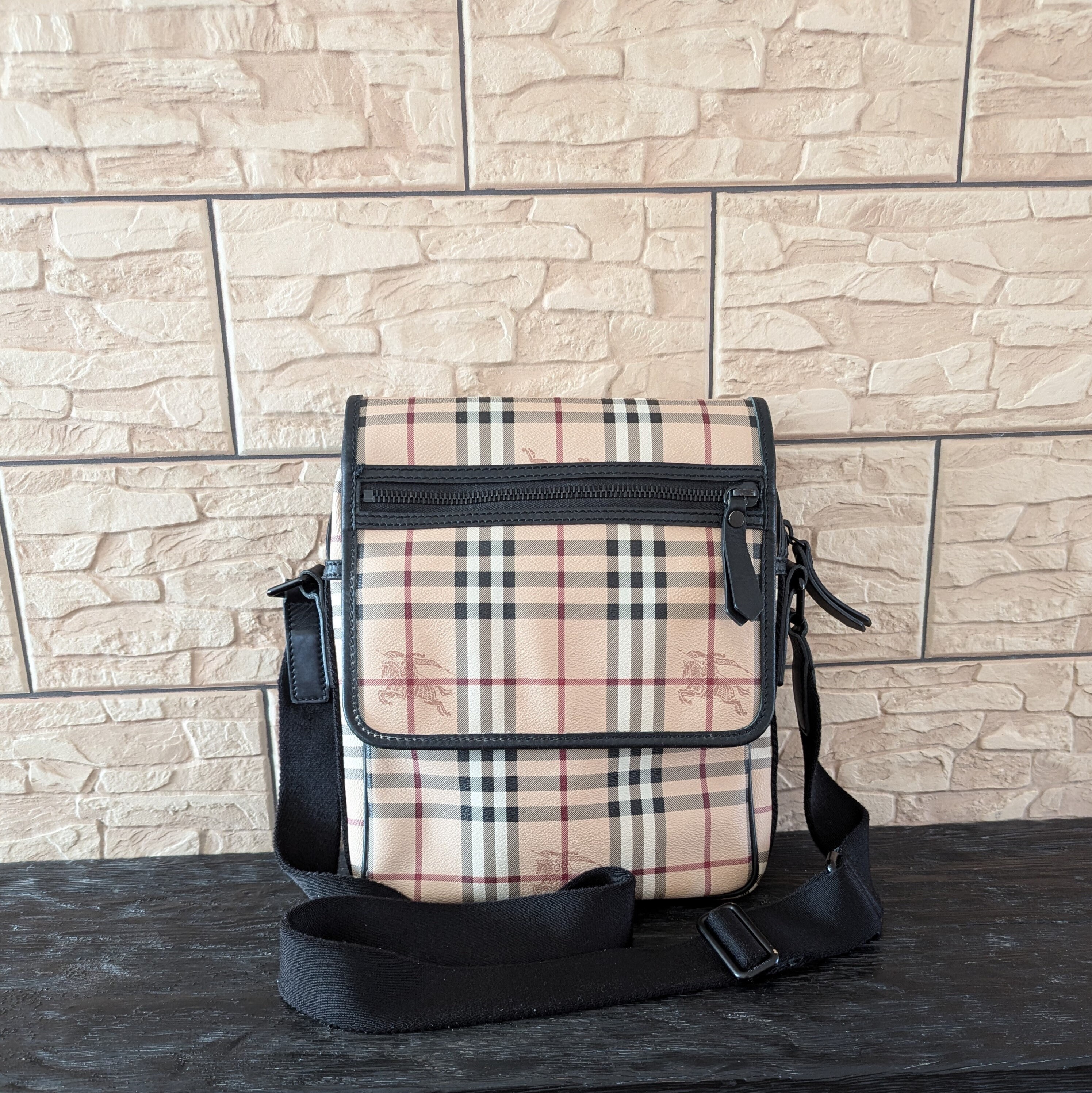 Burberry Beige Nova Check Messenger Crossbody Schultertasche aufgegeben Etsy