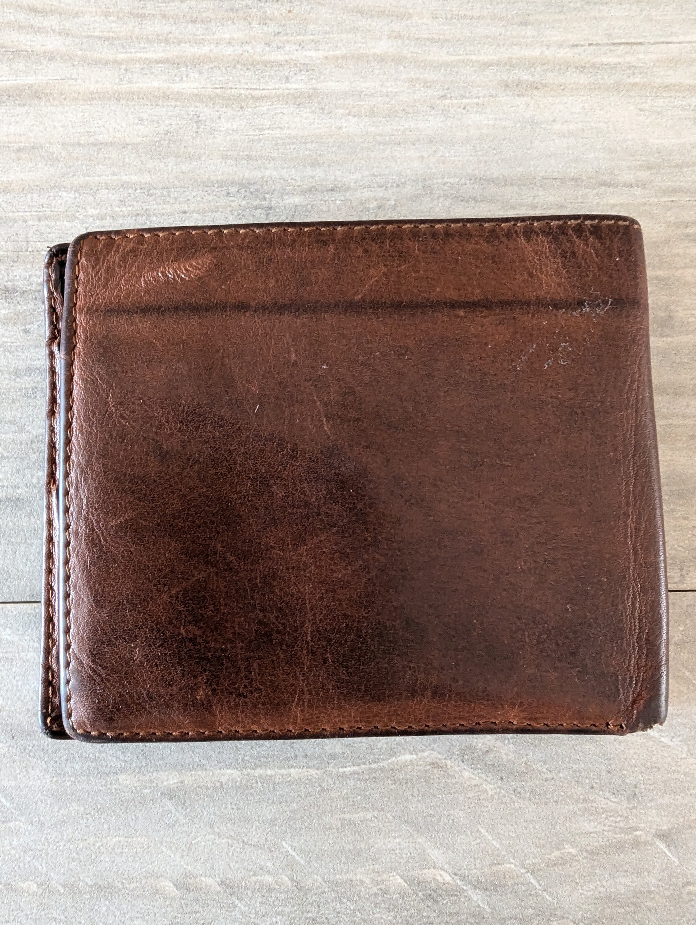 DIOR Vintage Wallet Christian Dior Black Brown Skin Leather