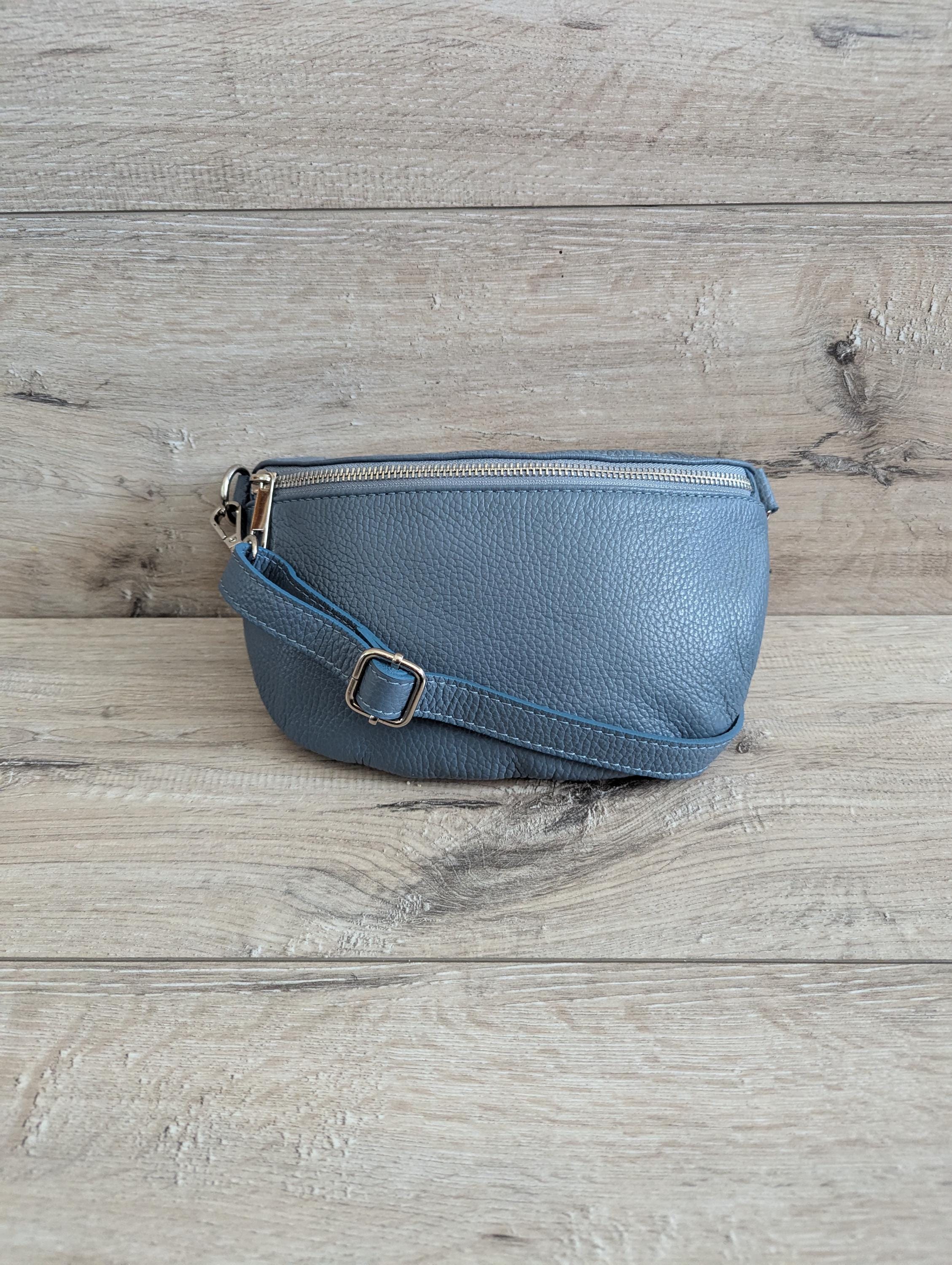 BORSE IN PELLE GENUINE LEATHER BAG / WITH CHAIN CROSS STRAP