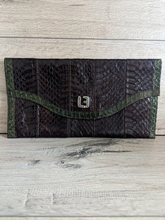 Genuine leather pochette hotsell
