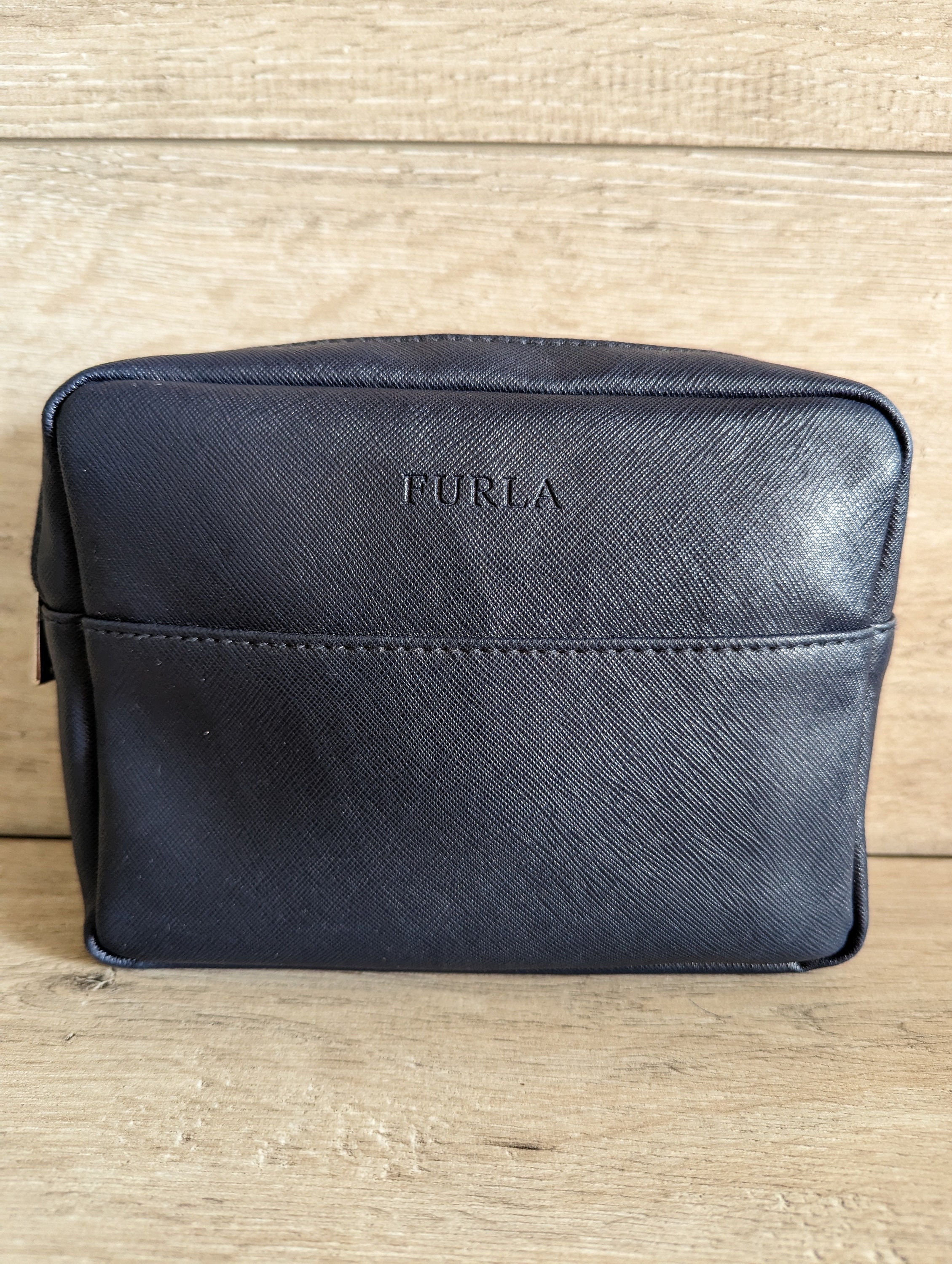 FURLA THAI Travel Pouch Toiletry Cosmetic Makeup Bag Blue Etsy Ireland