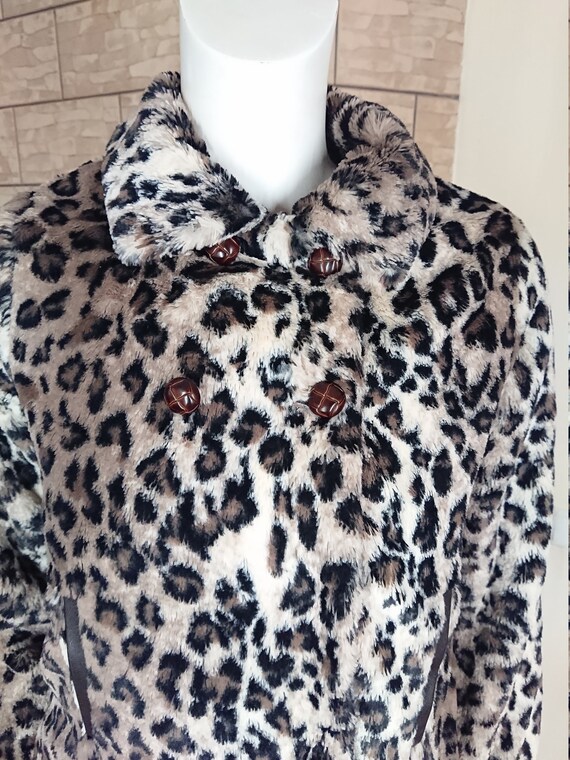Kenzo Kids Vintage Short Fur Coat Jacket Animal Print… Gem