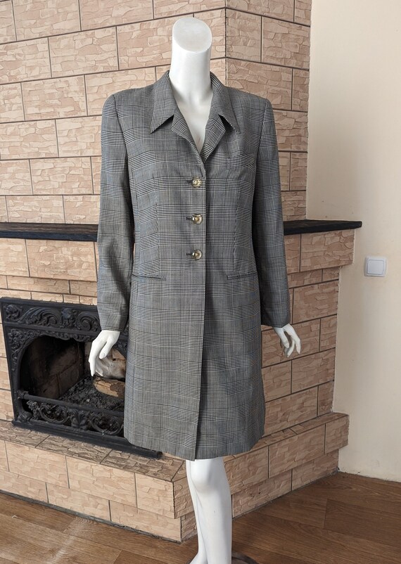 Louis Feraud Vintage Cashmere Blend Trench Coat