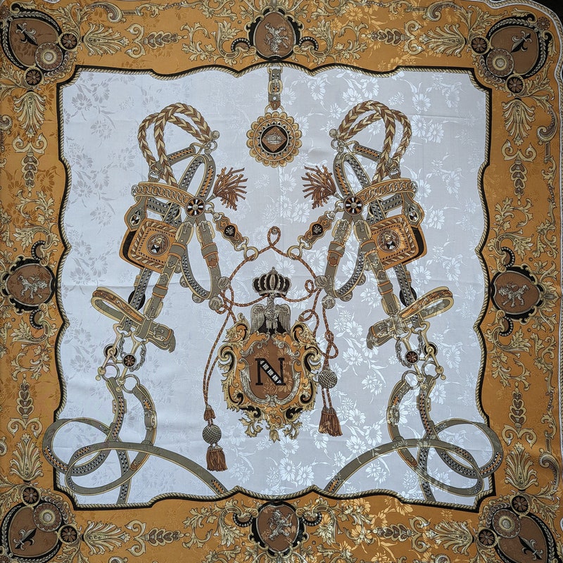 Silk-Blend Monogram Jacquard Scarf main image 1