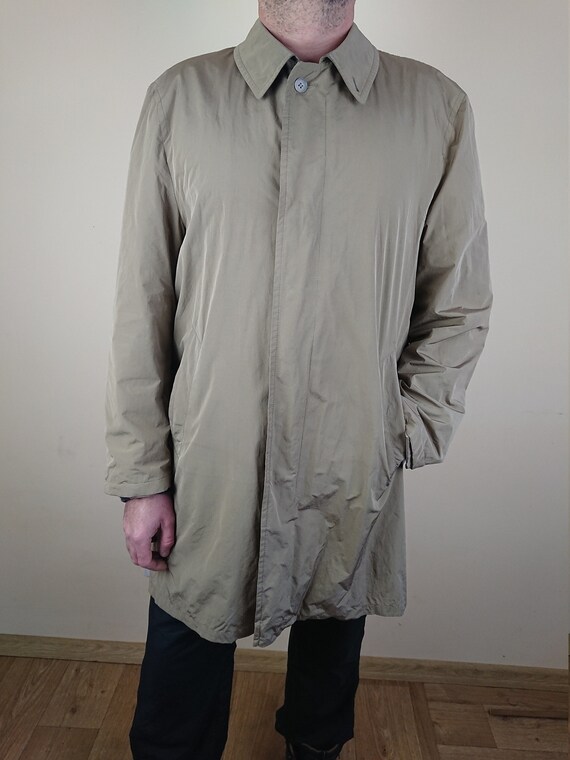 Bugatti Vintage Raincoat GORE-TEX Coat Men Beige Waterproof Outdoor Jacket Trench Raincoat Size50