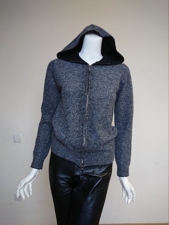 Cruciani Men Sweater Hoodie Jumper Half-over Hoode
