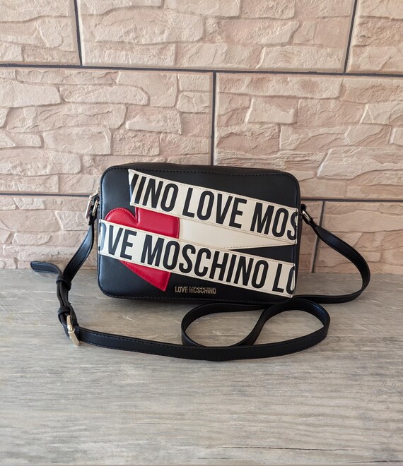 Moschino logo shoulder bag sale