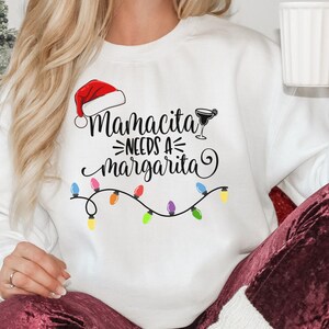 Christmas Margarita Sweatshirt, Margs Shirt, Women&#39;s Fiesta Hoodie, Cinco De Mayo Hoodie, Gifts For BFF, Funny Party Drinking Shirt