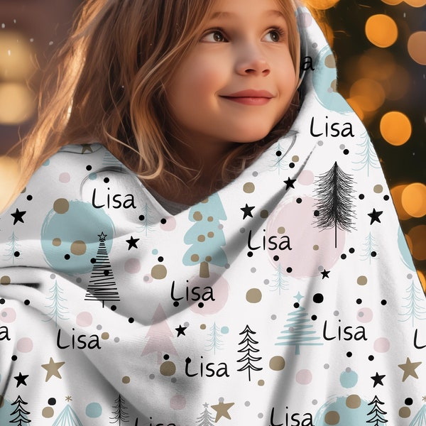 Personalized Name Blanket - Custom Baby Kids Swaddle Blanket With Name, 30x40 To 60x80 Inches