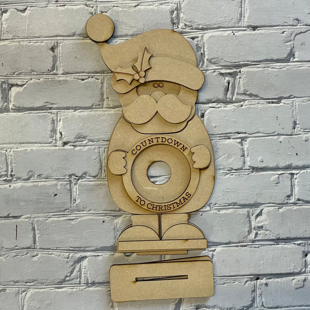 Standing Santa Countdown - Etsy