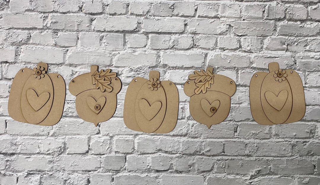 Banner Mdf Unfinished Fall Banner: DIY MDF Decor - Etsy