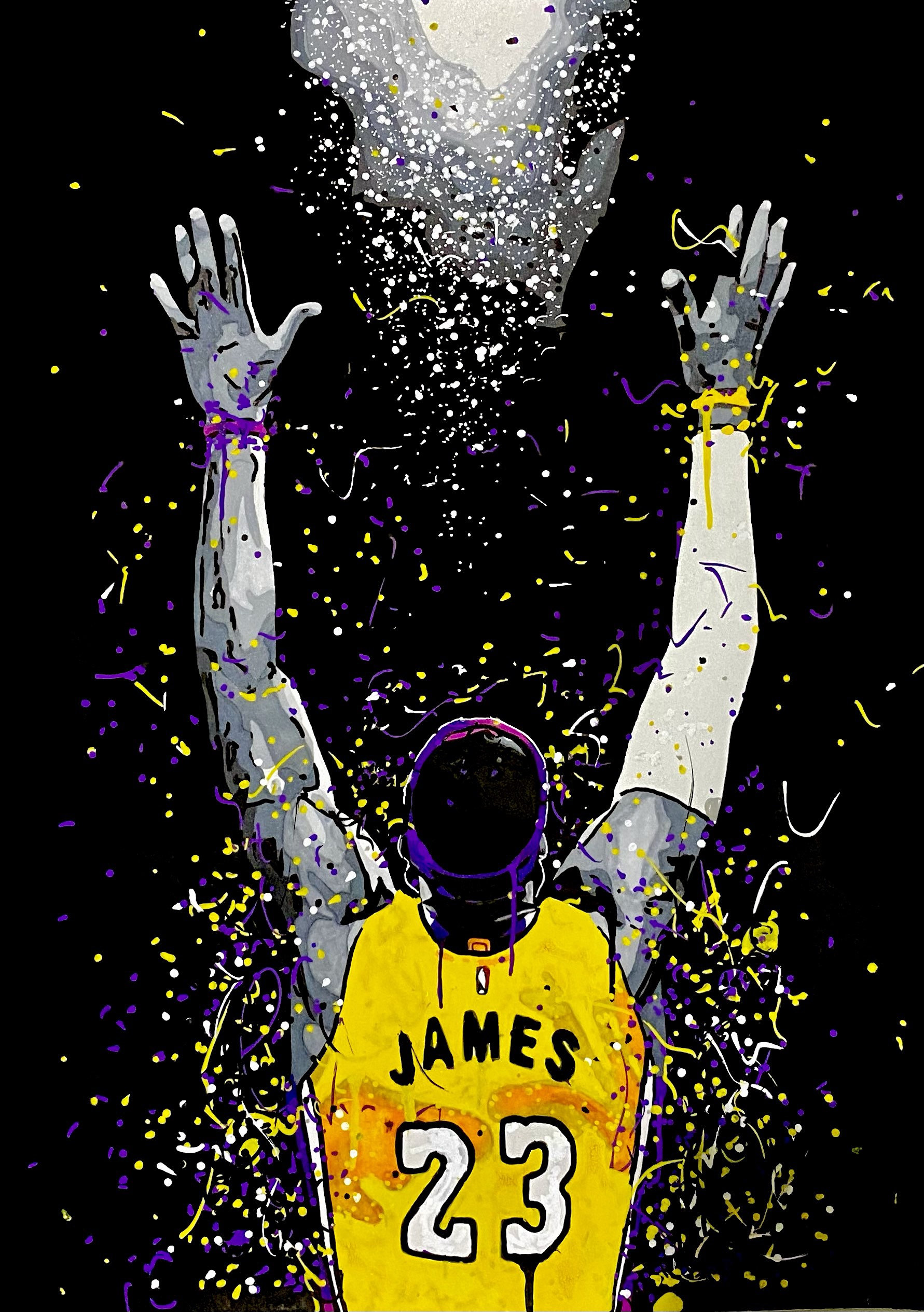 Lebron James Art - Hand Painted Art Prints - Poster - Gift - Etsy
