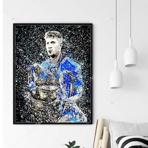 Kevin De Bruyne Art - Láminas pintadas a mano - Póster - Regalo