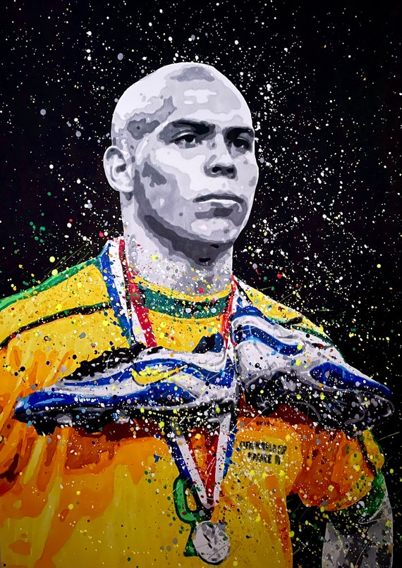 Ronaldo R9 Art - Hand Painted Art Prints - Poster - Gift - Etsy