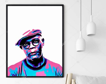 Samuel L Jackson Art - Hand Painted Art Prints - Poster - Gift
