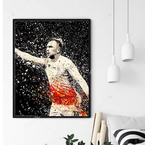 Jarrod Bowen Art - Handgemalte Kunstdrucke - Poster - Geschenk