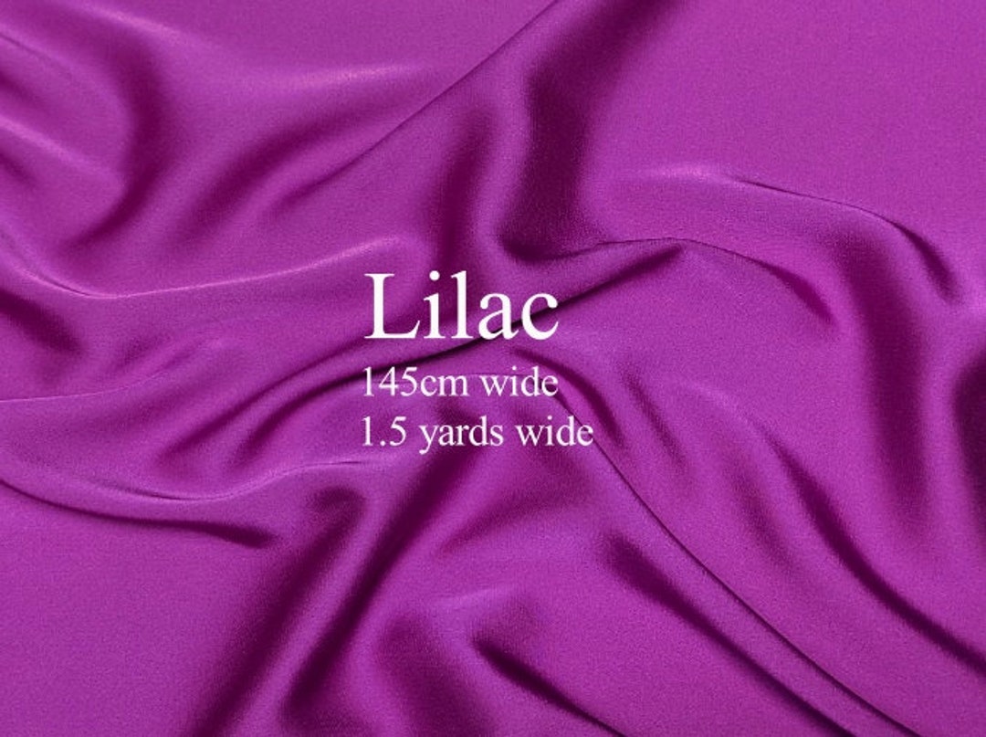 Soft Silk Satin Fabric Lilac Silk Soft Lavender Satin Mauve Satin