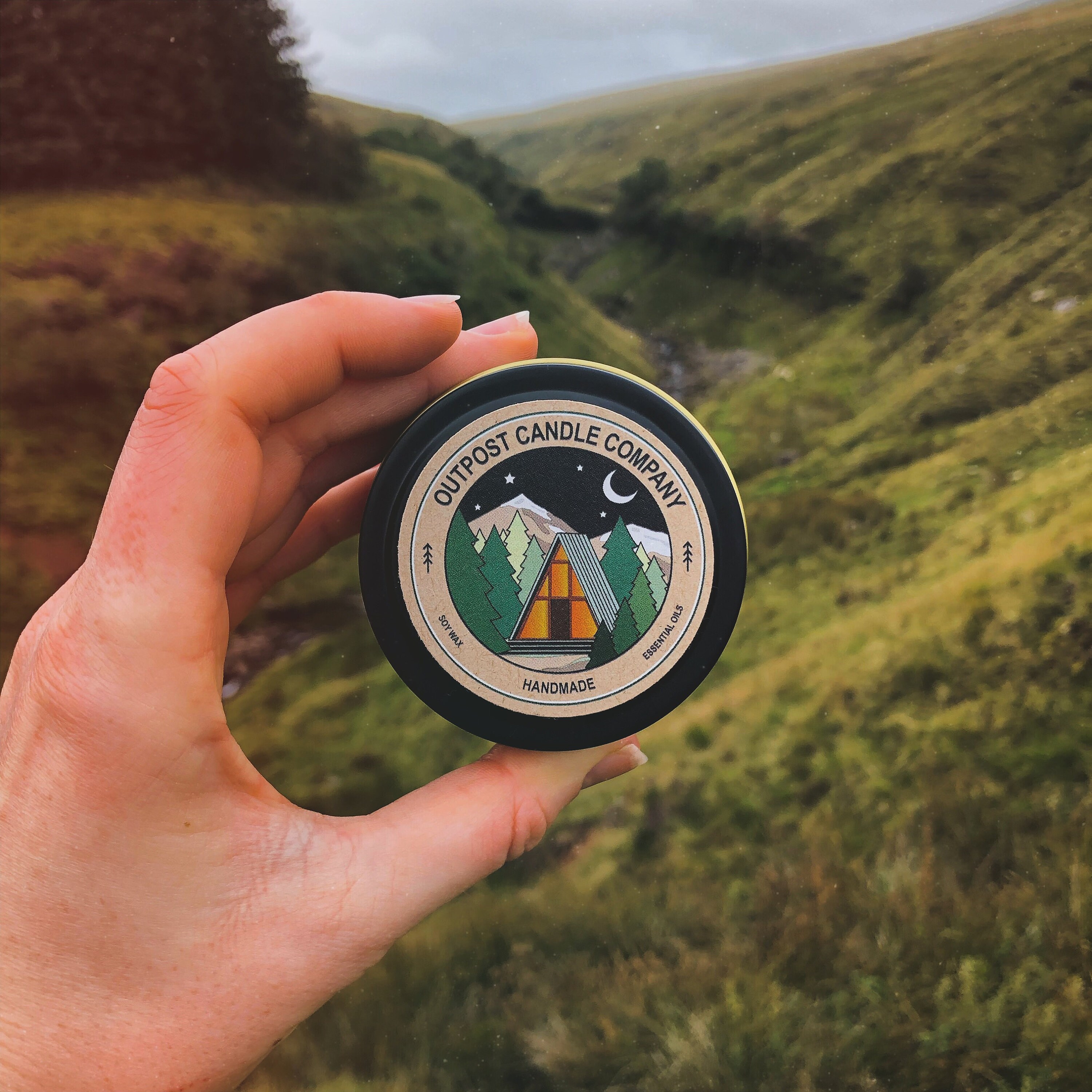 Par Le Feu Bougie de Soja Faite à La Main