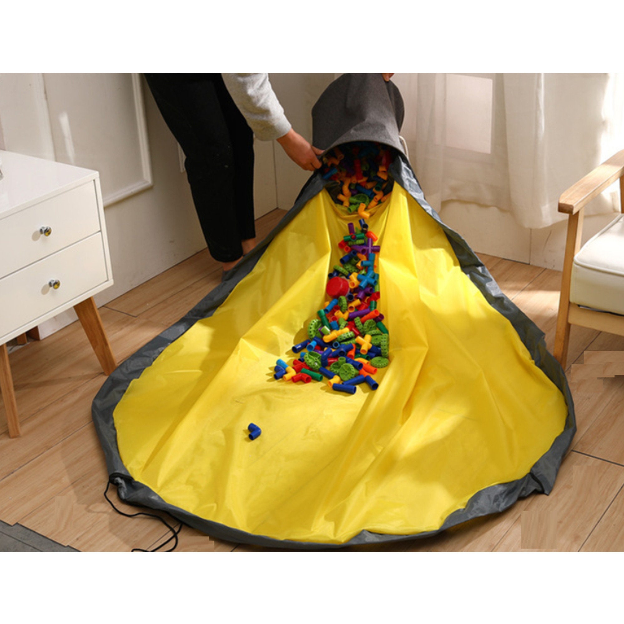 Children's toy storage storage bucket large storage bag Etsy