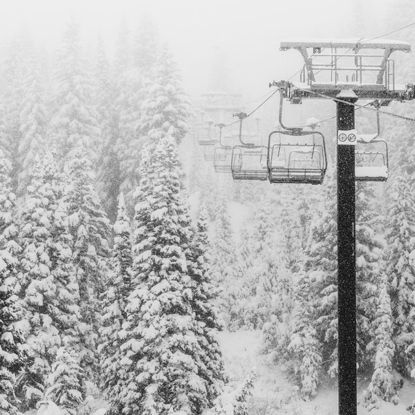 Whiteout Chair Lift