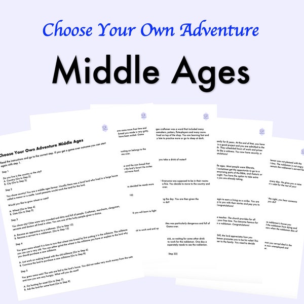 Middle Ages Choose Your Own Adventure PDF