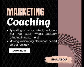 Marketing Strategy Consultation | Marketing Coaching Session (60 Min.)