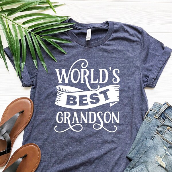 World's Best Grandson Shirt, Grandson Gift, Gift His, Grandson Tee, Grandson T-shirt, Grandson Tee, Birthday T-shirt