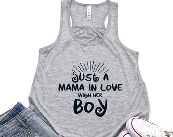 Mommy and Me Shirt, Mother and Son Matching Shirts, Just a Boy in Love with his Mama Shirt, Mama and Boy Shirt, Workout Tank Top Tee