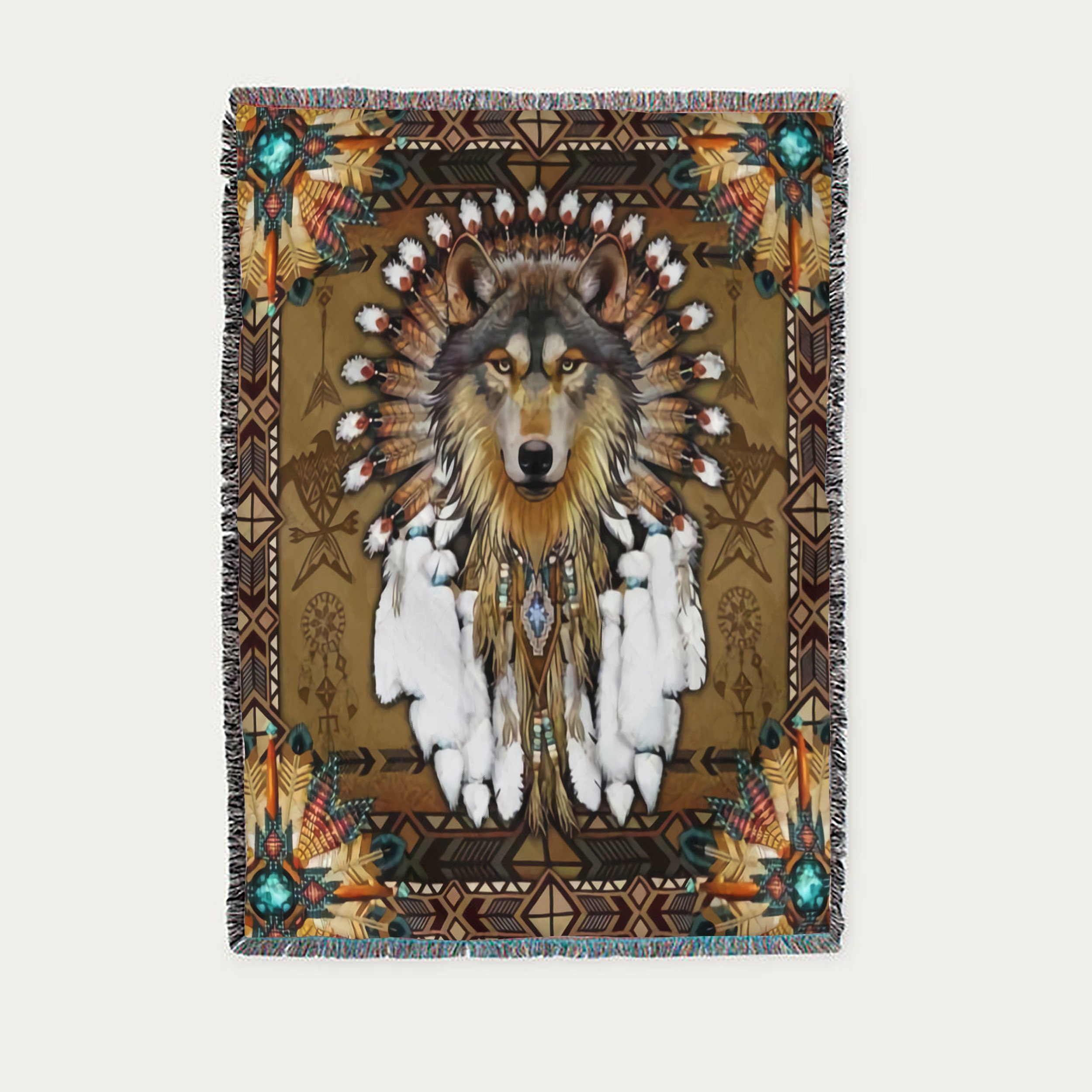 Native Woven Blanket Native Americans Blanket Native Etsy
