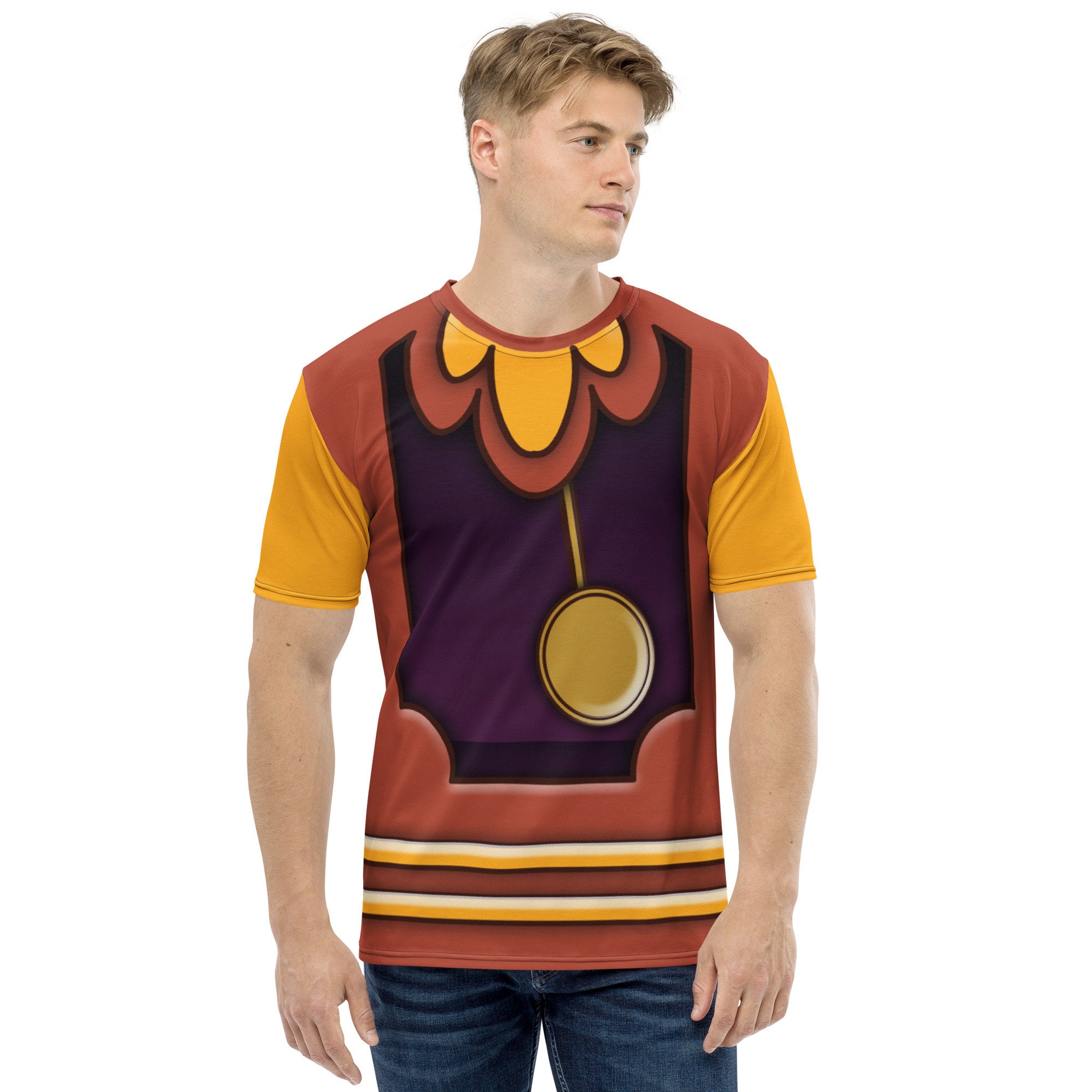 Cogsworth Inspired T-Shirt - Beauty and the Beast Disney 3D Shirt