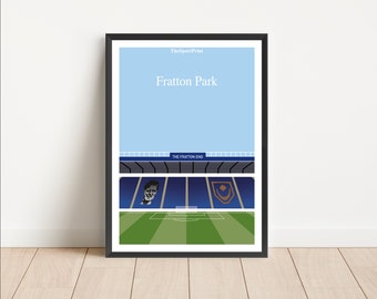 Portsmouth Fratton Park Stadium | Portsmouth Football Soccer Poster | Sport Art