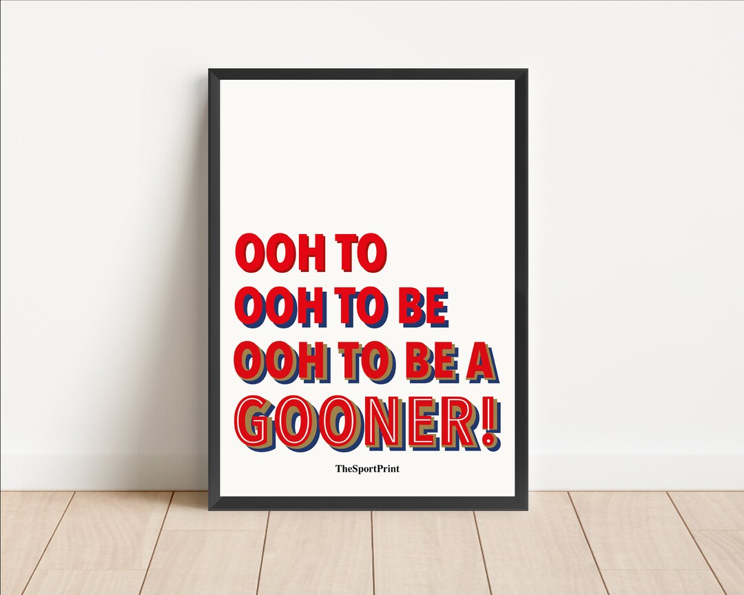 Arsenal Chant ooh To, Ooh to Be, Ooh to Be A, Gooner Arsenal Football