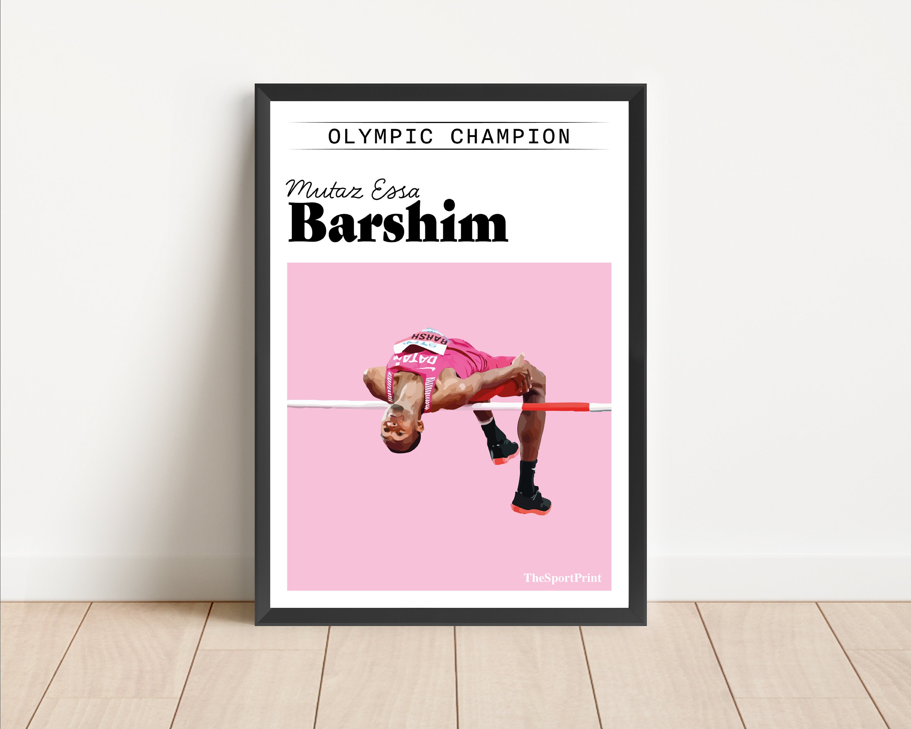 Mutaz Barshim Olympic Champion Poster Print Running High - Etsy 