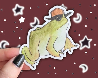 Cowboy Frog Sticker | Frog Gifts, Frog Lover Gift, Cowboy Sticker, Cowboy Frog, Funny Frog Sticker, Bumper Sticker Frog, Gen Z Sticker